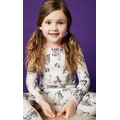 Caf50089 du Paris Stretch Kids' Long Sleeve 2 Piece Pajamas